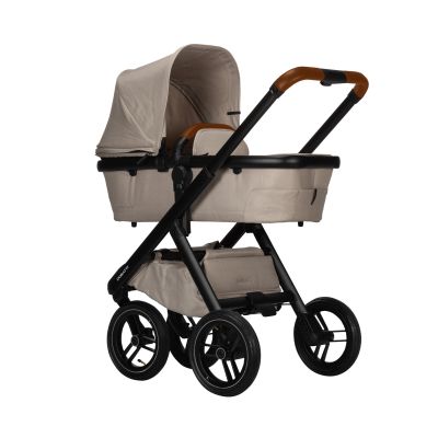 Dubatti One E5 Kinderwagen 2-in-1 Sand Frame Black/Cognac