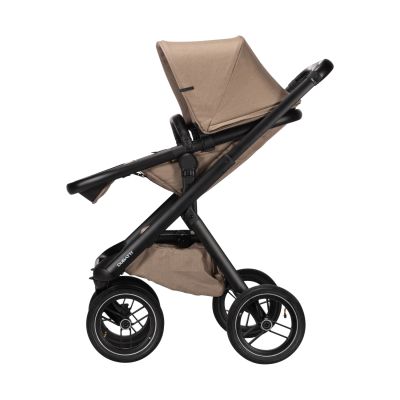 Dubatti One E5 Kinderwagen 2-in-1 Taupe Frame Black/Black