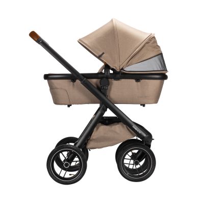 Dubatti One E5 Kinderwagen 2-in-1 Taupe Frame Black/Cognac