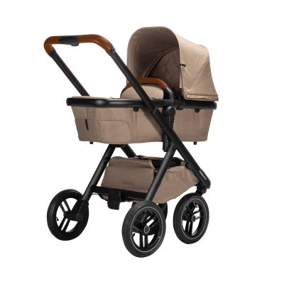 Dubatti One E5 Kinderwagen 2-in-1 Taupe Frame Black/Cognac