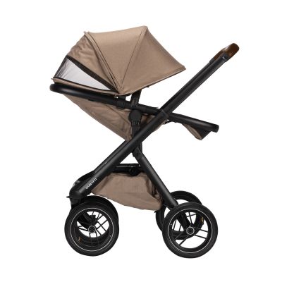 Dubatti One E5 Kinderwagen 2-in-1 Taupe Frame Black/Dark Brown