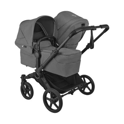 Bugaboo Donkey 6 Double Kinderwagen - Essentiël Bundel - Black/Moon Grey Bugaboo Donkey 6 Double Kinderwagen - Essentiël Bundel - Black/Moon Grey