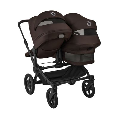 Bugaboo Donkey 6 Twin Essentiële Bundel - Black/Cocoa Brown Bugaboo Donkey 6 Twin Essentiële Bundel - Black/Cocoa Brown