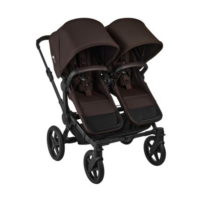 Bugaboo Donkey 6 Double Kinderwagen - Essentiël Bundel - Black/Cocoa Brown