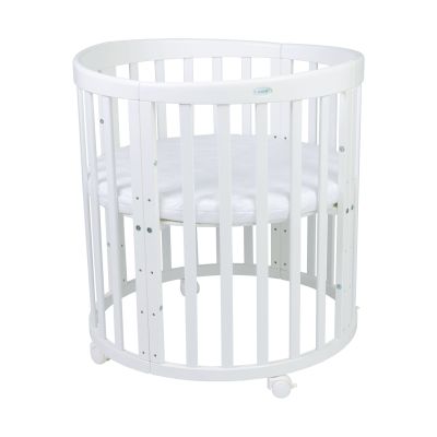 Waldin Oval Combibed 7‑in‑1 - White inclusief matras Waldin Oval Combibed 7‑in‑1 - White inclusief matras