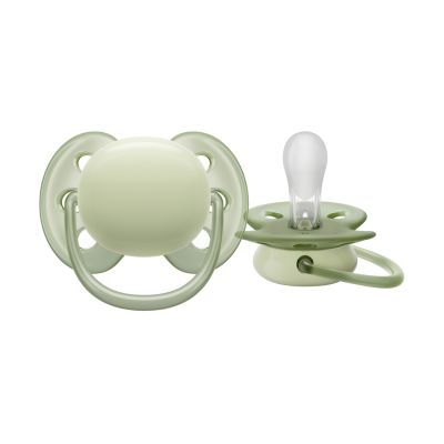 Philips Avent Fopspeen Ultra Soft Beige / Light Green 0-6mnd (2 stuks) SCF091/05
