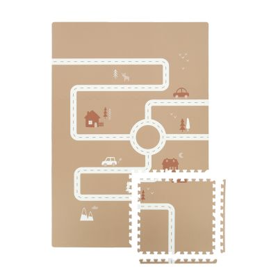Puck Playmat Road - Brown Sandy