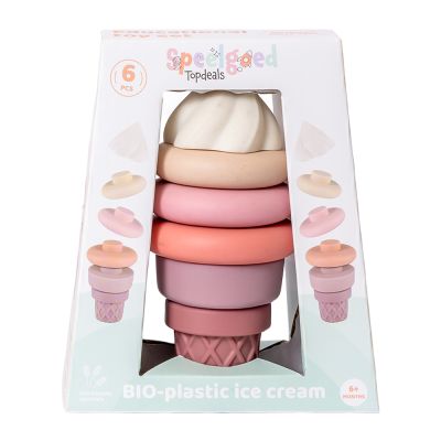 Speelgoedtopdeals Stapeltoren Ijs  - Bioplastic/Natuurrubber