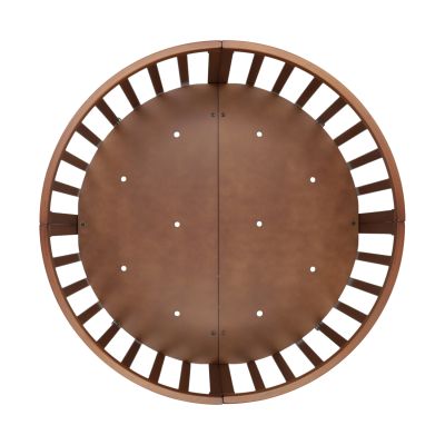 Puck Ronde Box - Walnoot Puck Ronde Box - Walnoot