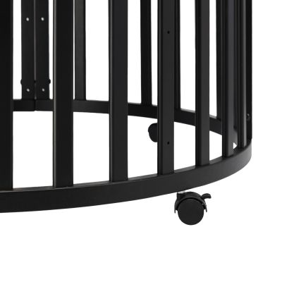Puck Ronde Box - Zwart - Inclusief Matras