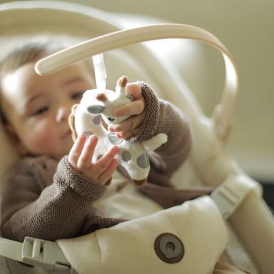 Qute Bouncer Q-Divan Ivory velvet