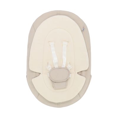 Qute Q-Sittle Newborn Rocker Woody Black + Bekleding Ivory Qute Q-Sittle Newborn Rocker Woody Black + Bekleding Ivory