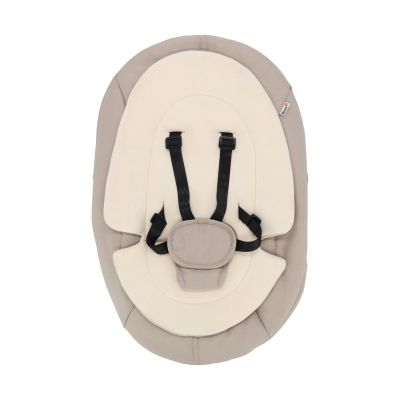 Qute Q-Sittle Newborn Rocker Woody Black + Bekleding Sand Qute Q-Sittle Newborn Rocker Woody Black + Bekleding Sand