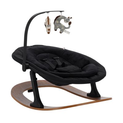 Qute Q-Sittle Eetstoel & Rocker - Woody Black/Brown/Black Qute Q-Sittle Eetstoel & Rocker - Woody Black/Brown/Black