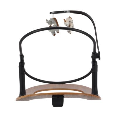 Qute Q-Sittle Newborn Rocker Woody Black + Bekleding Sand Qute Q-Sittle Newborn Rocker Woody Black + Bekleding Sand