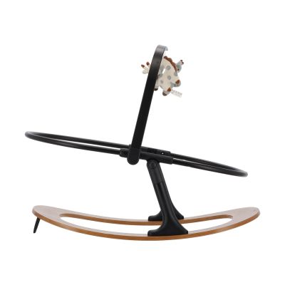 Qute Q-Sittle Newborn Rocker Woody Black + Bekleding Black
