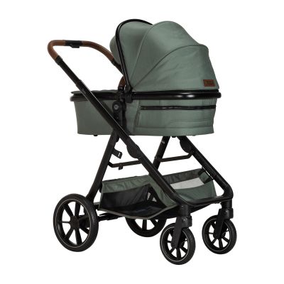 Qute Kinderwagen Q-Journey Groen - Zwart Frame