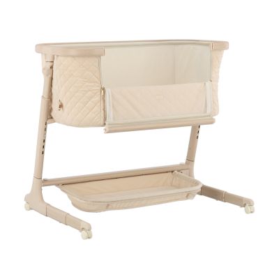 Qute Q-wiggle electric Co-Sleeper cream - white wash