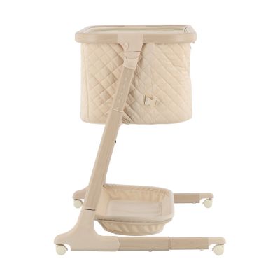 Qute Q-wiggle electric Co-Sleeper cream - white wash