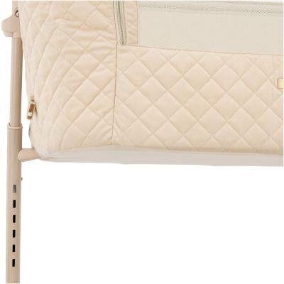 Qute Q-wiggle electric Co-Sleeper cream - white wash