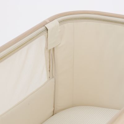 Qute Q-wiggle electric Co-Sleeper cream - white wash