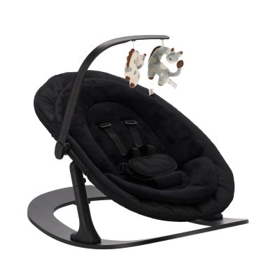 Qute Q-Sittle Newborn Rocker Black + Bekleding Black Qute Q-Sittle Newborn Rocker Black + Bekleding Black