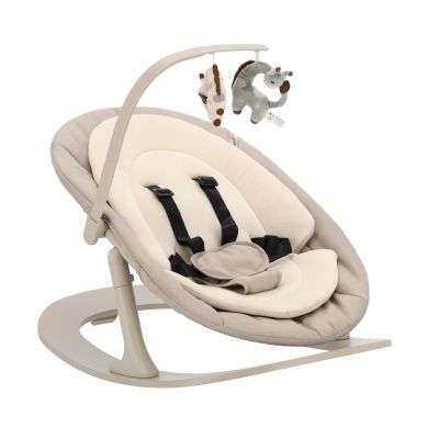 Qute Q-Sittle Newborn Rocker Clay + Bekleding Sand Qute Q-Sittle Newborn Rocker Clay + Bekleding Sand