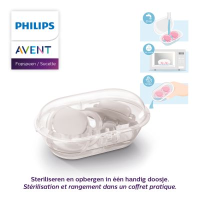 Philips Avent Fopspeen Ultra Air Nighttime 0-2 Mnd