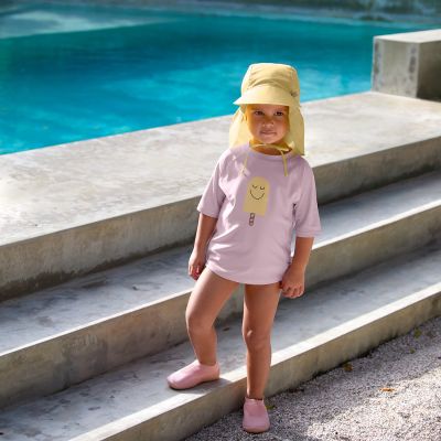 Lässig Zonnehoedje Flap - 3-6 Mnd - Pale Yellow