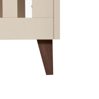 TWF Meegroeibed - Commode XL 3 Laden 1 Deur - Hanglegkast XL 3 Deuren 2 Lade Salerno Walnoot