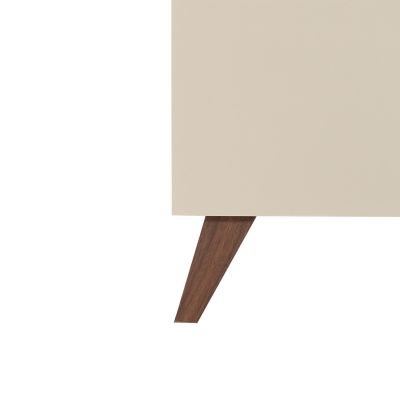 TWF Ledikant 60 x 120 - Commode XL 3 Laden 1 Deur Salerno Walnoot - Hanglegkast 2 Deuren 1 Lade Salerno Walnoot