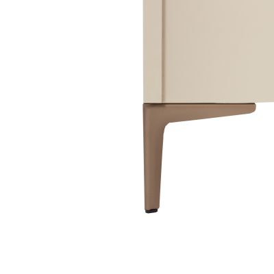 TWF Ledikant 70 x 140 - Commode XL 3 Laden 1 Deur Metaal - Hanglegkast XL 3 Deuren 2 Lade Salerno Metaal