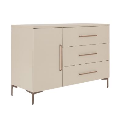 TWF Ledikant 60 x 120 - Commode XL 3 Laden 1 Deur Metaal - Hanglegkast XL 3 Deuren 2 Lade Salerno Metaal