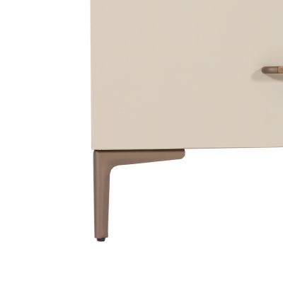 TWF Ledikant 60 x 120 - Commode 3 Laden - Hanglegkast 2 Deuren 1 Lade Salerno Metaal