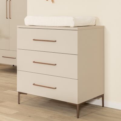 TWF Meegroeibed - Commode 3 Laden Salerno Metaal