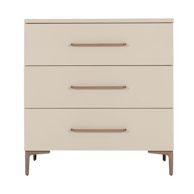 TWF Ledikant 60 x 120 - Commode 3 Laden - Hanglegkast 2 Deuren 1 Lade Salerno Metaal