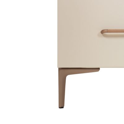 TWF Ledikant 60 x 120 - Commode XL 3 Laden 1 Deur Salerno Metaal - Hanglegkast 2 Deuren 1 Lade Salerno Metaal