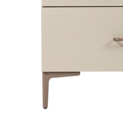 TWF Ledikant 60 x 120 - Commode 3 Laden - Hanglegkast 2 Deuren 1 Lade Salerno Metaal