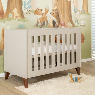 TWF Ledikant 60 x 120 - Commode 3 Laden Salerno Walnoot