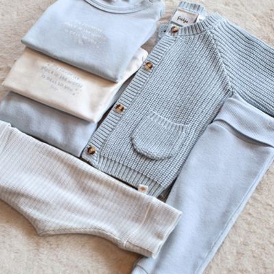 Feetje The Magic Is In You Wikkelromper Rib - Maat 44 - Blauw