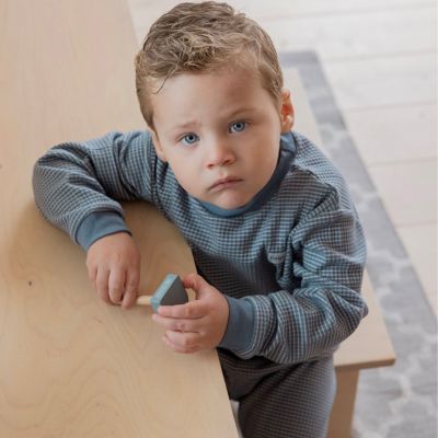 Feetje Pyjama Wafel Ijs Blauw 56