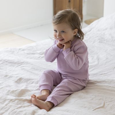 Feetje Wafelpyjama - Maat 74 - Lila 