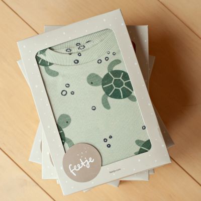 Feetje Premium Summerwear Shortama - Timmy Turtle - Mt. 74 - Mint
