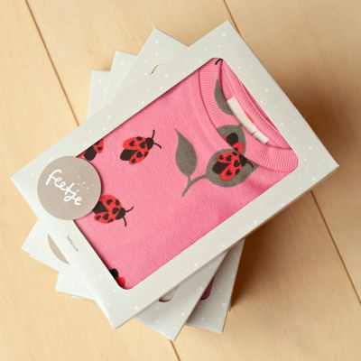 Feetje Premium Summerwear Shortama - Lily Ladybug - Mt. 74 - Roze