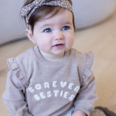 Feetje Better Together Haarband - 0-3 Maanden - Taupe Melange