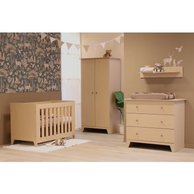 Interbaby Ledikant 60 x 120 cm - Commode 3 Lades - Kast Imola