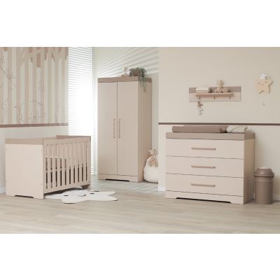 Interbaby Ledikant 60 x 120 - Commode - Hanglegkast Sandstone