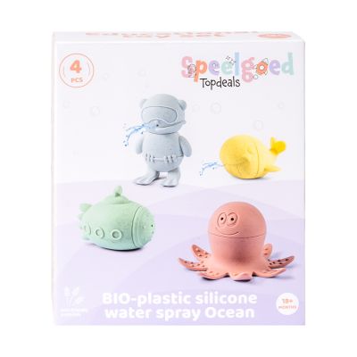Speelgoedtopdeals Waterspray Zeedieren 4-Delig - Bioplastic