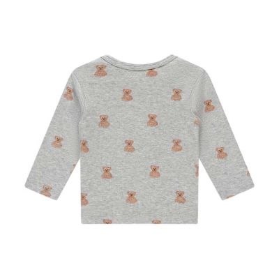 A Tiny Story Long Sleeve T-Shirt - Maat 50 - Light Grey Melange