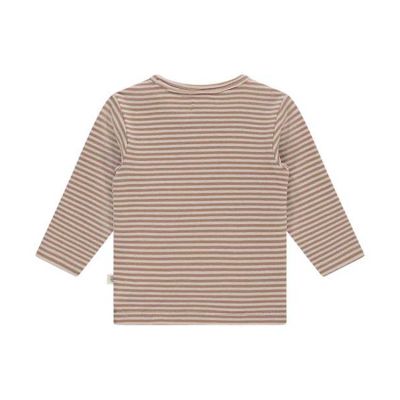 A Tiny Story Long Sleeve Streep T-Shirt - Maat 50 - Cookie